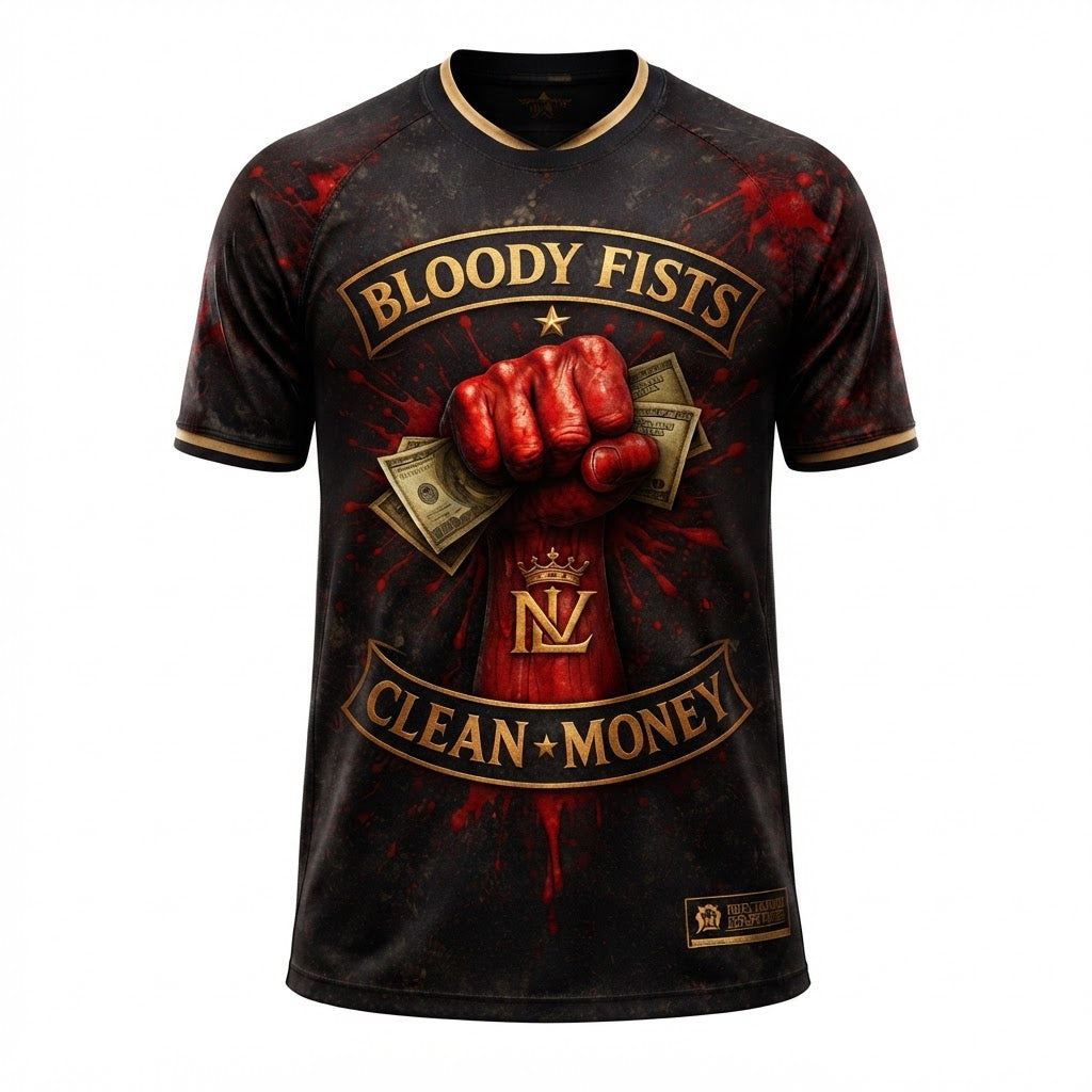 NLB Bloody Fists Clean Money Tee