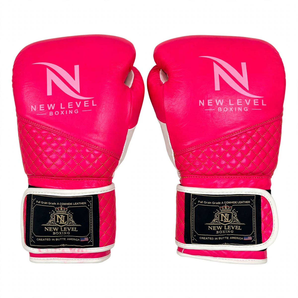 Classic Pink & White Boxing Gloves