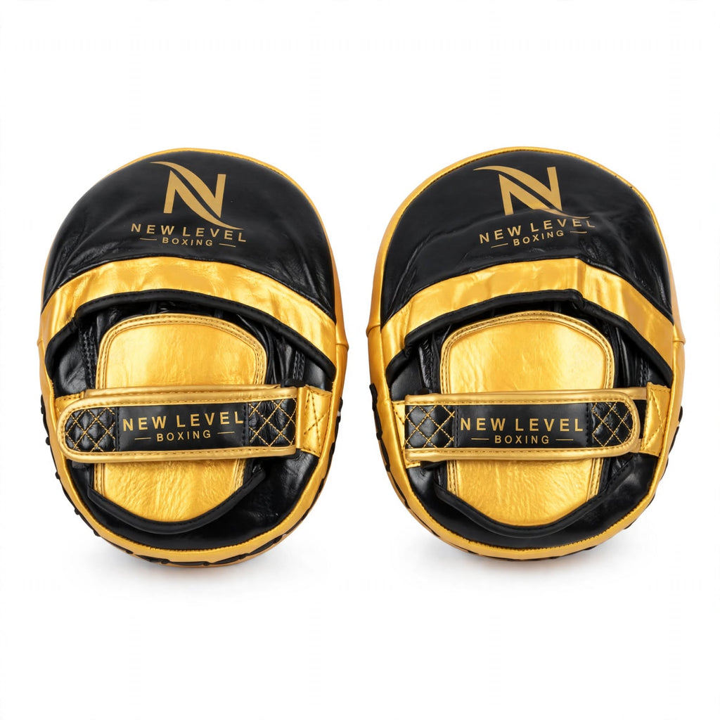 NLB Oversized Focus Mitts — Black & Gold
